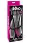 Dillio Strap-on Suspender Harness Set Black With Silicone Dildo 6in - Pink