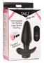 Tailz Snap-on 10x Rechargeable Silicone Anal Plug With Remote Control - Large - Black/pink